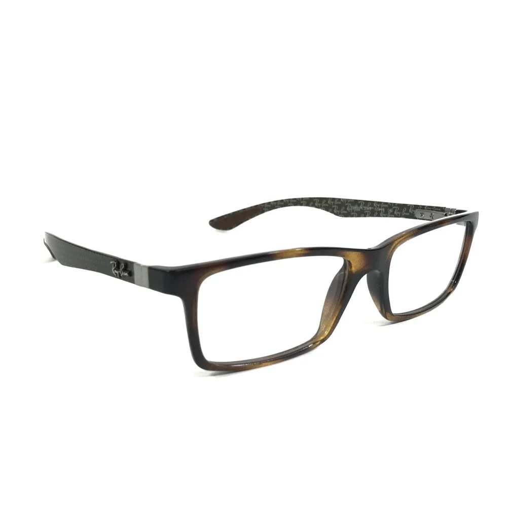 Ray-Ban Eyeglasses Frames RB8901 5846 Brown Tortoise Gray Carbon Fiber 53-17-145